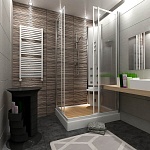 Проект оформления ванной комнаты 4 вариант